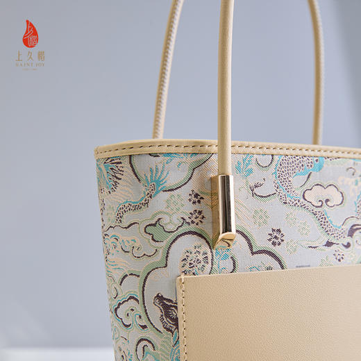 SAINTJOY/上久楷  宋锦拎包 牛龙图 XB3B015208002 （不含礼盒包装 商品图6