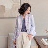 西子/明兰24姆米桑蚕丝交织新中式水貂毛新中式外套/WTTJ481 商品缩略图2