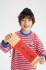 MANHOJIA【好运小马T】儿童长袖新年好事发生小马棉亲子条纹T恤 商品缩略图1