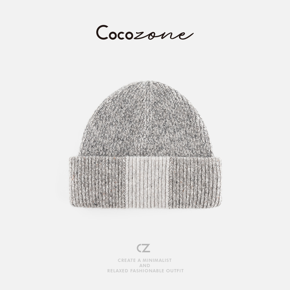 COCO ZONE 刘 一一 撞色条纹纹理帽子 CD2A2913