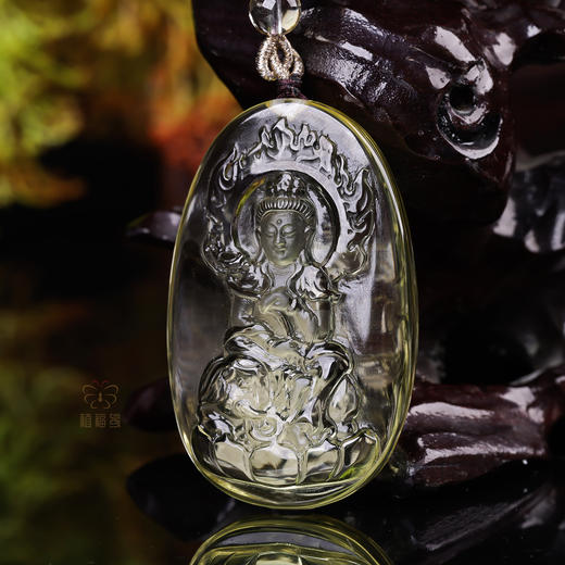 【普贤菩萨】黄水晶八大守护神坠   ZX2512010 商品图3