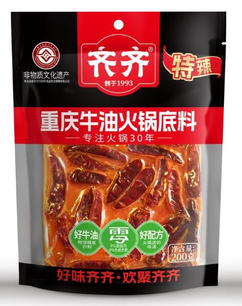 齐齐火锅底料200g特辣 商品图1