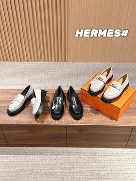 爱马仕 新款小牛皮乐福鞋(DBG)