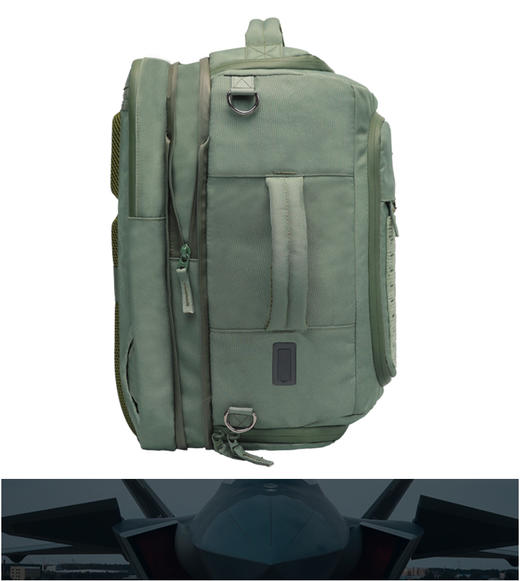 【新款魔术贴款便携多功能背包】27L多功能牛津双肩文创健身背包by 商品图3