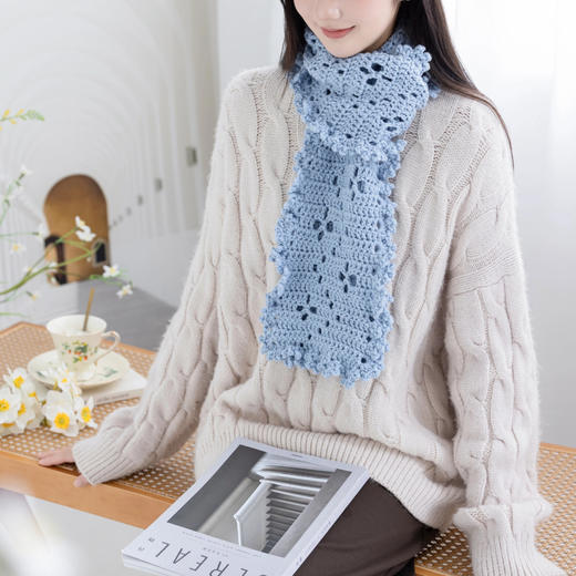 苏苏姐家花绵围巾手工diy钩针编织礼物羊毛线毛线团冬材料包 商品图2