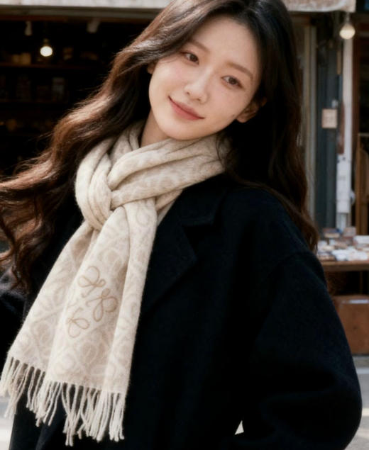 YP69-罗意威logo流苏围巾（DSX） 商品图3