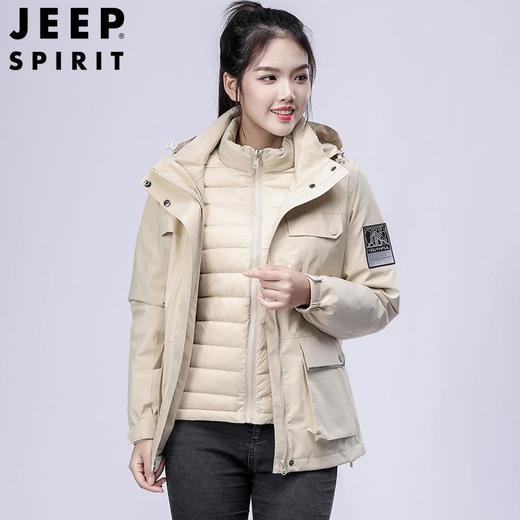 JEEP SPIRIT冲锋衣男女情侣户外防寒服装加厚防风羽绒服男HL8866 商品图4