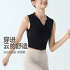 跃牌【海听系列】新款韩版休闲通勤风瑜伽服纯欲连帽V领设计背心T恤XC109 商品缩略图2
