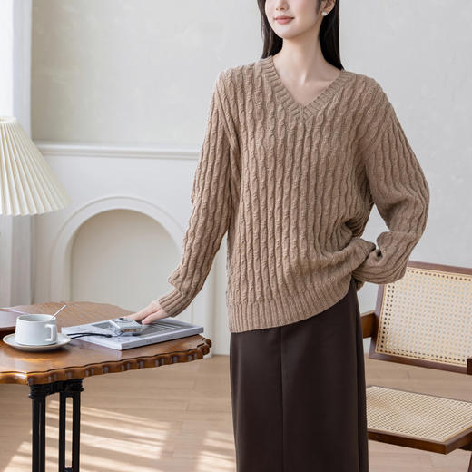 苏苏姐家有致基础羊绒毛衣22号手工diy编织毛线棒针自制材料包 商品图2