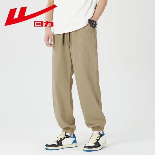 回力工装裤子男款2025夏季美式高街男生束脚男士纯棉运动休闲长裤 商品图8