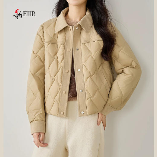 司歌短款羽绒冬季百搭气质小香风外套女翻领Y92G5010 商品图2