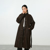 气质风极简磨砂皮加绒长外套-纪念日百货门店同款167945401 商品缩略图0
