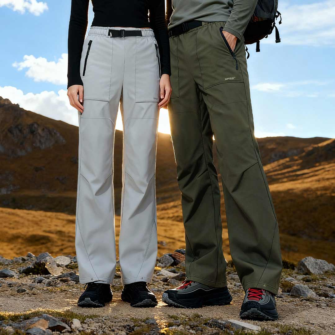 混知推荐【内里绒面 细腻柔软】素湃气凝胶护膝伞兵裤SS5561  气凝胶保暖 膝盖局部气凝胶强化