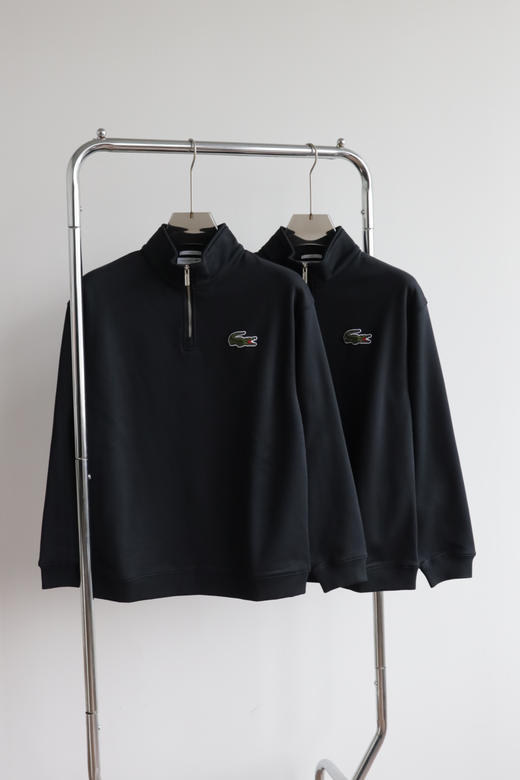 L.A.C 25法系小渔 秋冬加绒 情侣款半拉链毛圈卫衣 WY004 商品图2