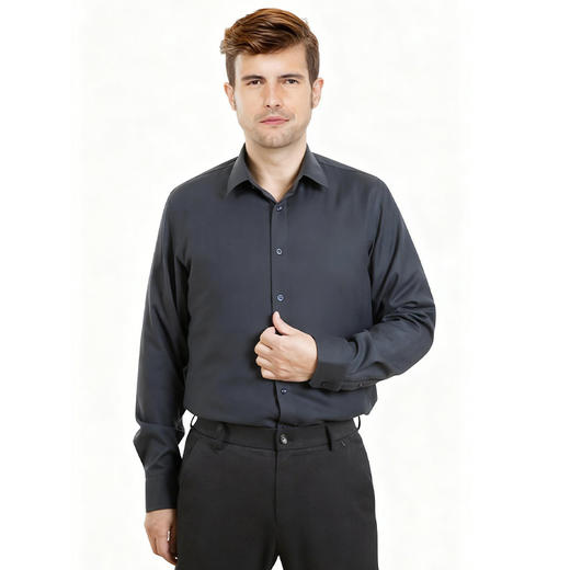 鑫缘 羊毛蚕丝混纺男鹅绒衬衫 EC1801-1803 商品图2