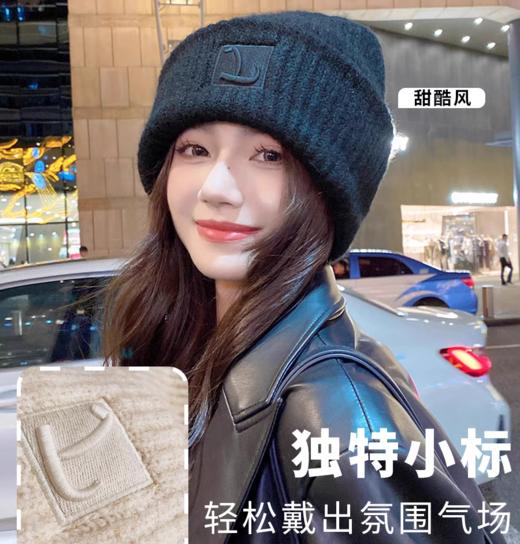 拍一发二【女式刺绣针织毛线帽🧢】几乎穿搭博主和网红明星都有的同款帽! 商品图0
