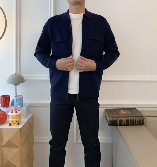 125-4 家属福利 老板羊毛开衫 老朱176/146穿的L 商品图7