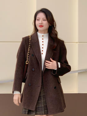 【百图lulu定制】【预售7天发】【一手长双面呢】随性 自在 羊毛双面呢大衣
