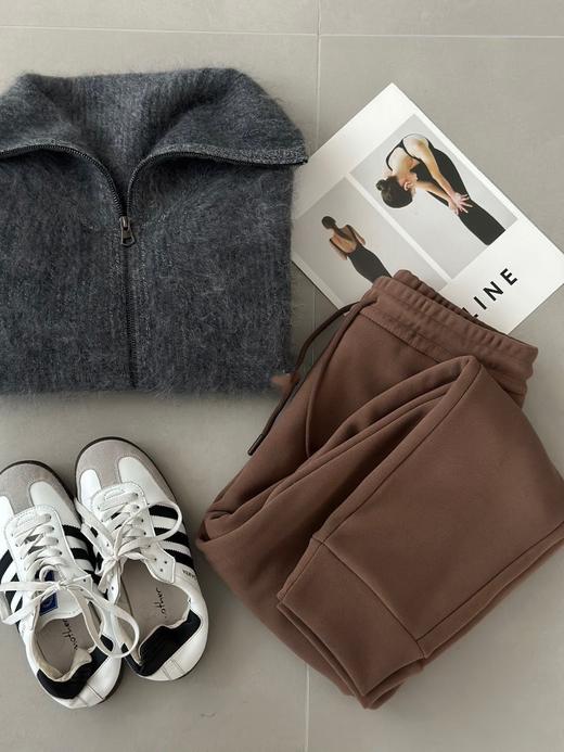 男女同款黑金奥绒加厚防风束脚裤保暖卫裤 商品图12