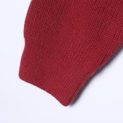 SDSA男士秋冬新款痞帅男装潮牌毛领拼接连帽毛衣慵懒风气质宽松 商品图3