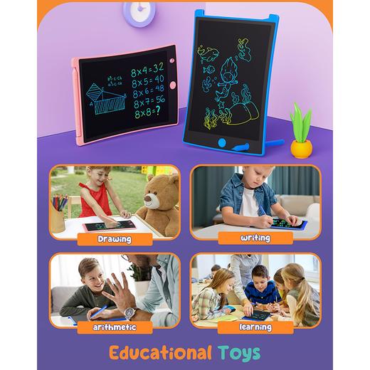 美国 ORSEN 8.5英寸LCD儿童手写板 多彩涂鸦绘画板 一键删除 商品图5