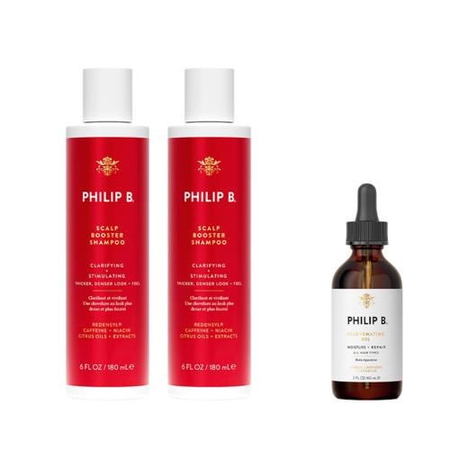 【效期27年1】殿堂级贵妇养发  PHILIP B 头皮焕活洗发水180ml*2+赋活调理护发精华油60ml/洗发水180ml 保税仓发货 多款可选 商品图3