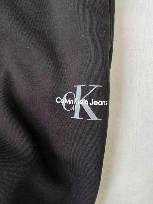 贝壳三 字母印花松紧腰休闲长裤情侣款加绒加厚束脚卫裤C120532 商品图9