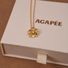 北京仓｜Agapee-Zinnia -金色 缎面 吊坠 项链［法国设计师］ 商品缩略图8
