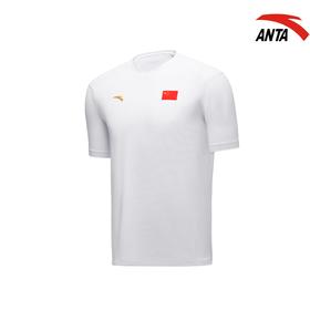 安踏2025夏款赞助国家队圆领训练短袖T恤男女452520102