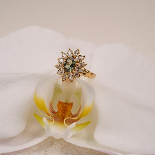 北京仓｜Agapee-Calia-青色 锤纹 锆石 戒指［法国设计师］ 商品图4