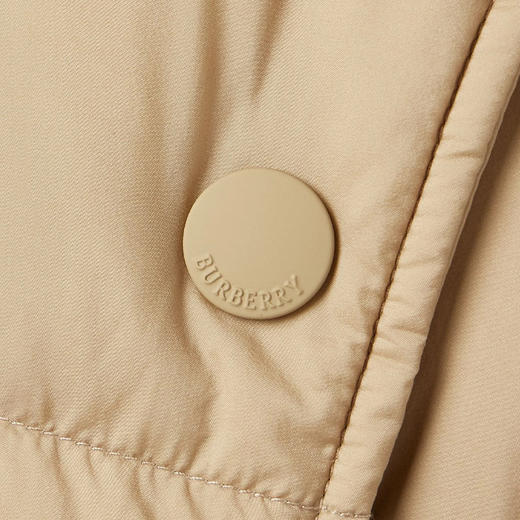 BURBERRY 巴宝莉 女士系带双排扣绗缝羽绒服 卡其色 8113175 B8626 商品图1