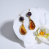 北京仓｜Loulou de la Falaise-LARMES-葡萄琥珀 双色 耳环［法国设计师］ 商品缩略图0