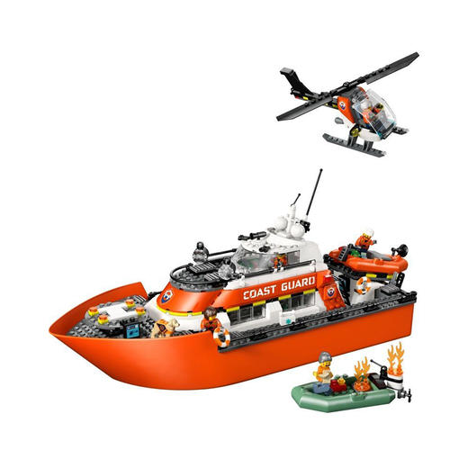 乐高LEGO 海岸警卫队救援船和直升机LEGC60504 商品图4