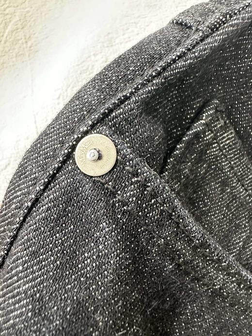 贝壳三 慵懒感高腰棉质阔腿裤弹力休闲翻边女士牛仔裤C120521 商品图8