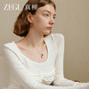 ZEGL金色葫芦项链女轻奢小众虎眼石吊坠锁骨链百搭颈链时尚配饰品 商品缩略图2