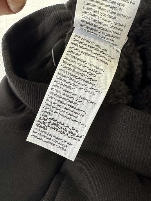 贝壳三 字母印花松紧腰休闲长裤情侣款加绒加厚束脚卫裤C120532 商品图14