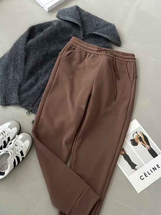 男女同款黑金奥绒加厚防风束脚裤保暖卫裤 商品图10