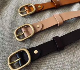 “布朗尼”裤腰皮带 定制 真皮 不退不换