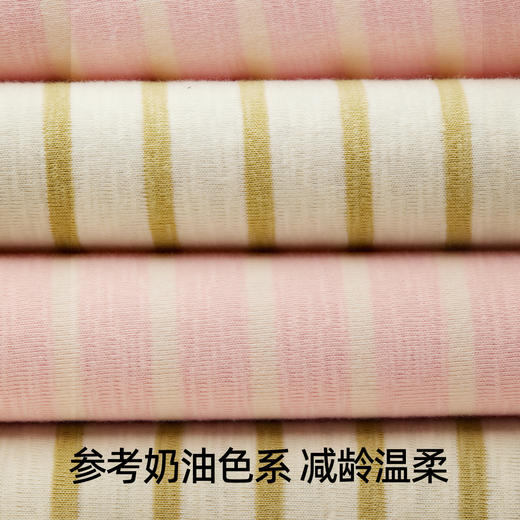 有棵树女士纯棉睡衣条纹家居服套装春秋新款睡衣女款-J1171 商品图2