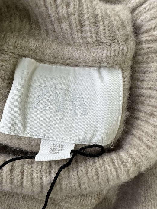 贝壳三 儿童高领翻边纯色毛衣简约百搭厚实柔软针织衫C120526 商品图10