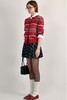 ANSUABEL 费尔岛提花红色休闲针织开衫 21946 商品缩略图3