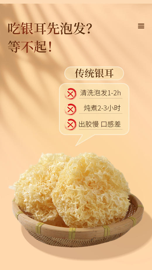 福东海有机本草银耳80克/瓶 商品图3