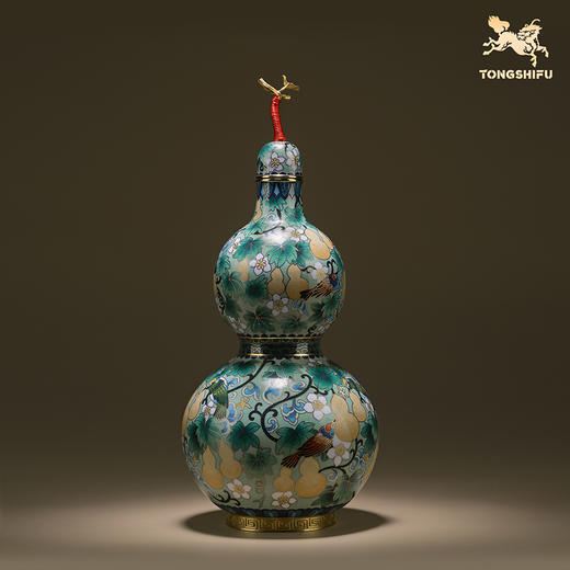 铜师傅《平安福禄》《福禄双全》客厅紫铜葫芦摆件 家居工艺品 商品图5