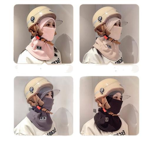 买一送一【骑车也不冷】秋冬骑行包头帽子 帽子口罩耳罩围脖4合一 可戴头盔 加绒面料保暖舒适 骑行户外都百搭 4色可选 商品图3