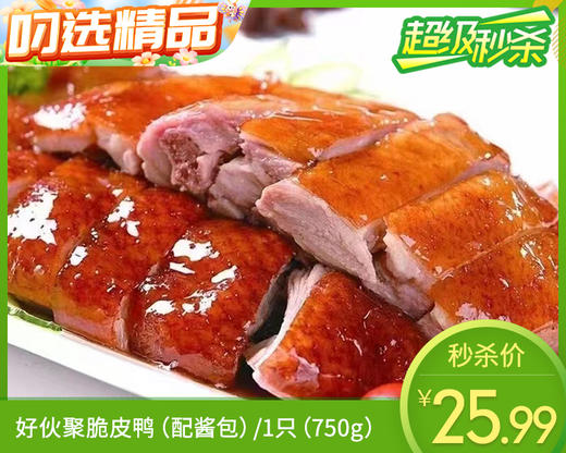 好伙聚脆皮鸭（配酱包）/1只（750g）生产日期：25年9月补单专用 商品图0