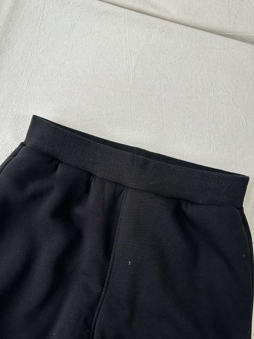 贝壳三 字母印花松紧腰休闲长裤情侣款加绒加厚束脚卫裤C120532 商品图8