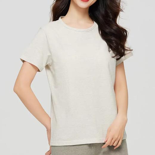 【素道】有机棉 带胸垫 短袖T恤 半袖 长袖T恤 白色/灰色/棕色 可降解 素道 敦煌天然有机彩棉织造 舒适安全健康 [漳州仓] 商品图7
