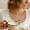 ZEGL幸运四叶草项链女金色秋冬虎眼石锁骨链气质时尚颈链吊坠饰品 商品缩略图1