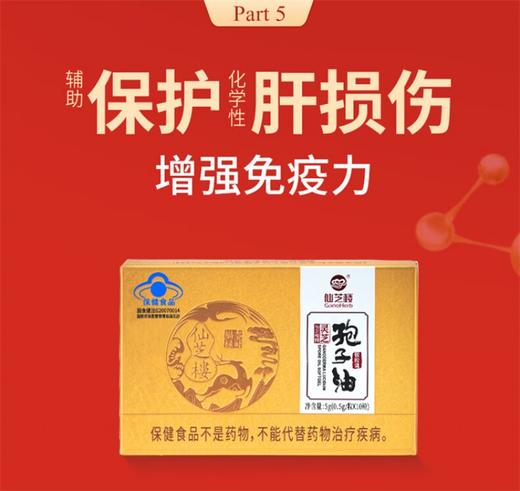【增强免疫】仙芝楼牌 灵芝孢子油软胶囊小盒0.5g*10粒 商品图3