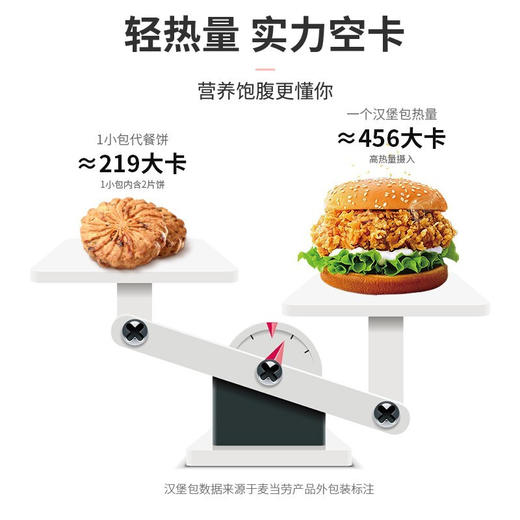 【福东海】红豆薏米饼 480克 盒装 无加蔗糖粗粮全麦零食 商品图1